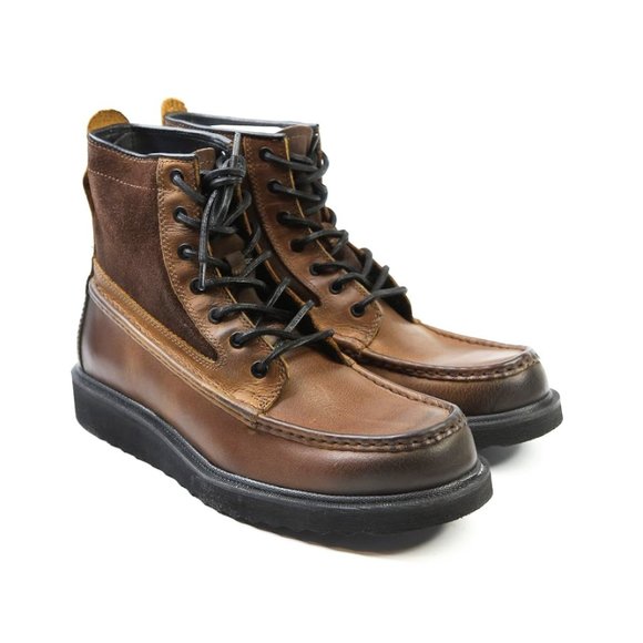 FRYE Mens Montana Moc Brown Leather Boots NEW wBox - Picture 3 of 8